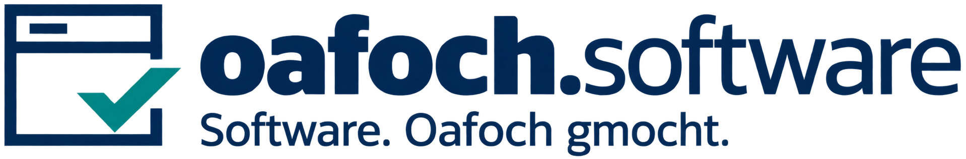 oafoch.software – Software. Oafoch gmocht.
